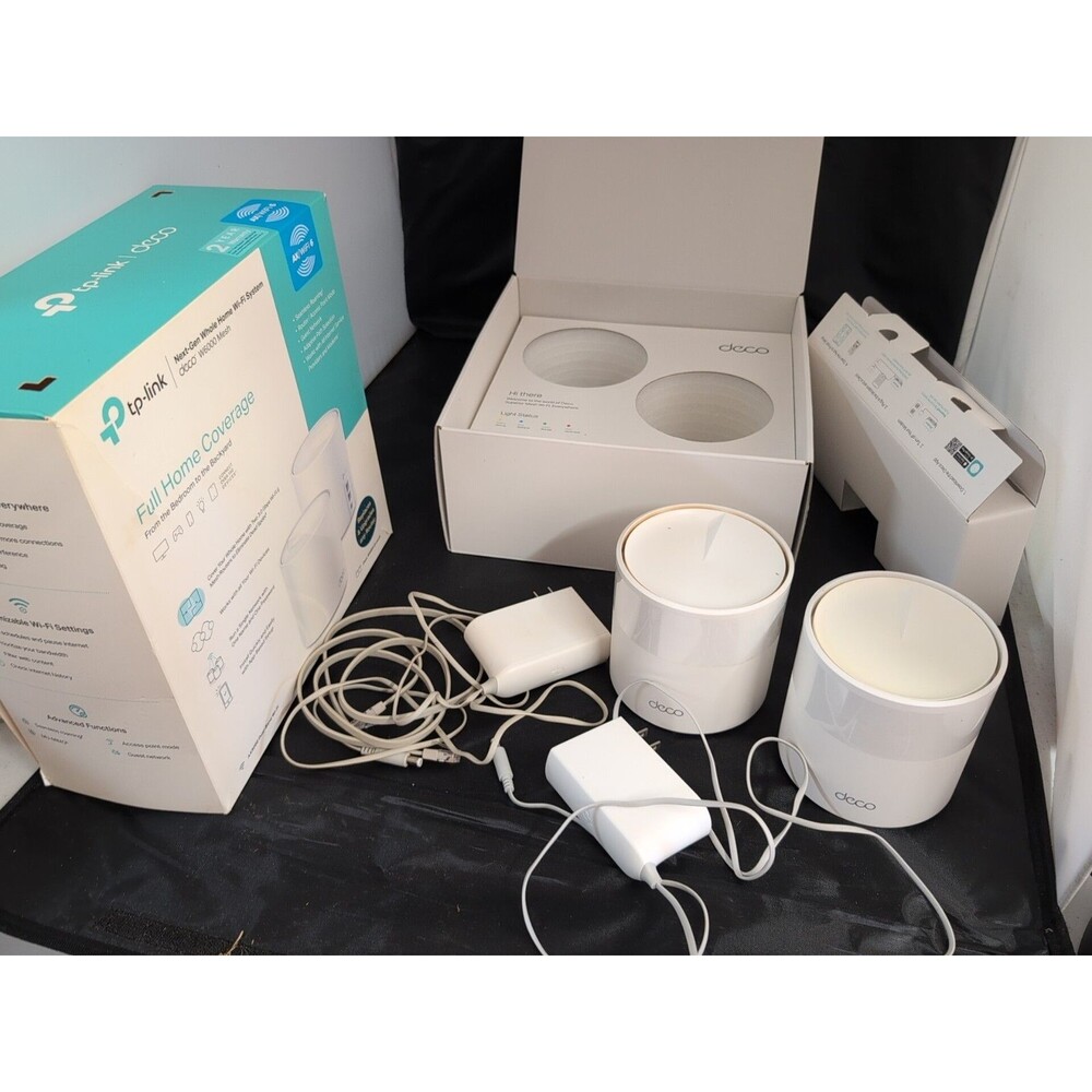 TP-Link Wi-Fi 6 AX3000 Mesh Router System | Deco W6000(2-pack) Opened Box - Picture 6 of 6